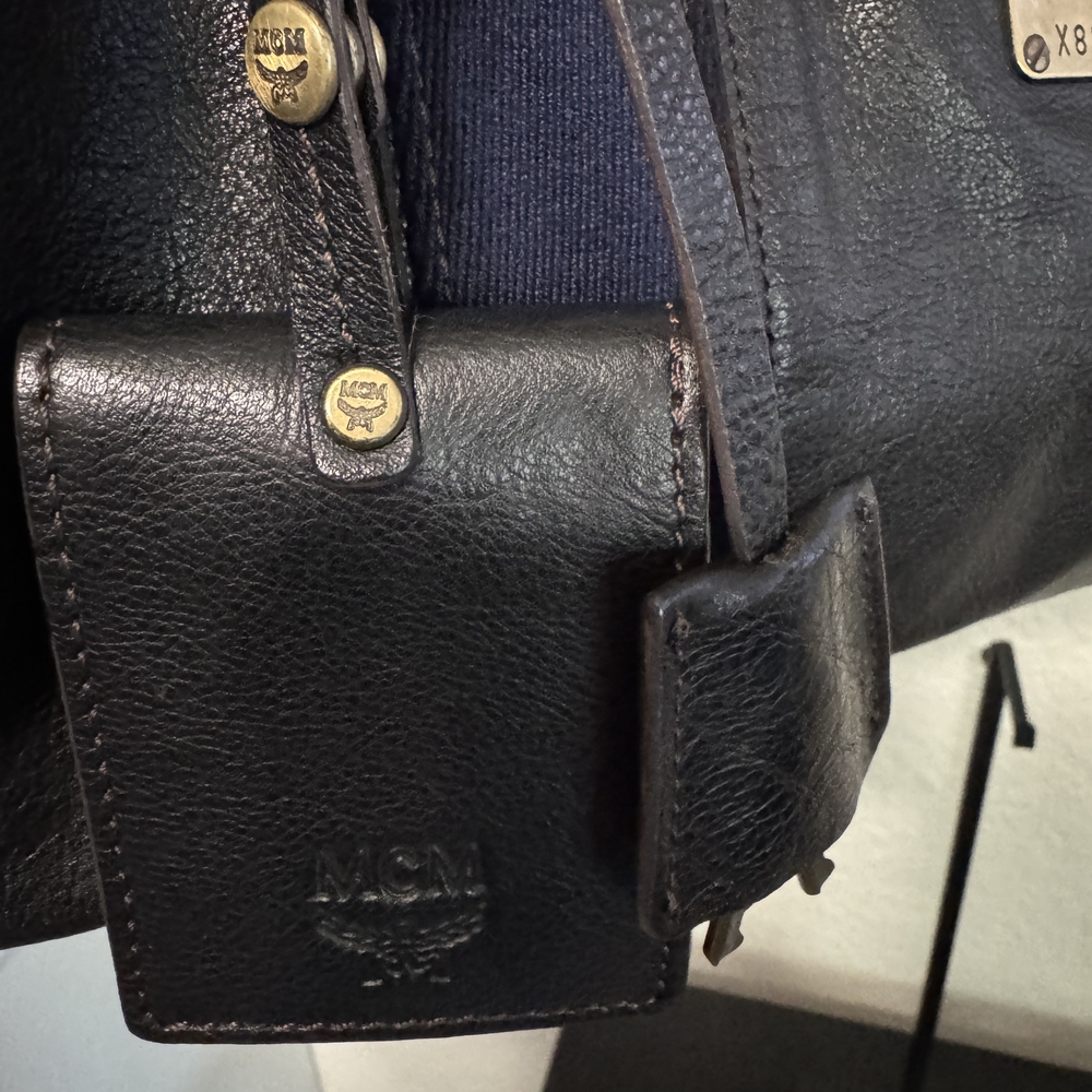MCM Soft Leather Mini Duffel Bag With Pouch - Picture 5 of 8